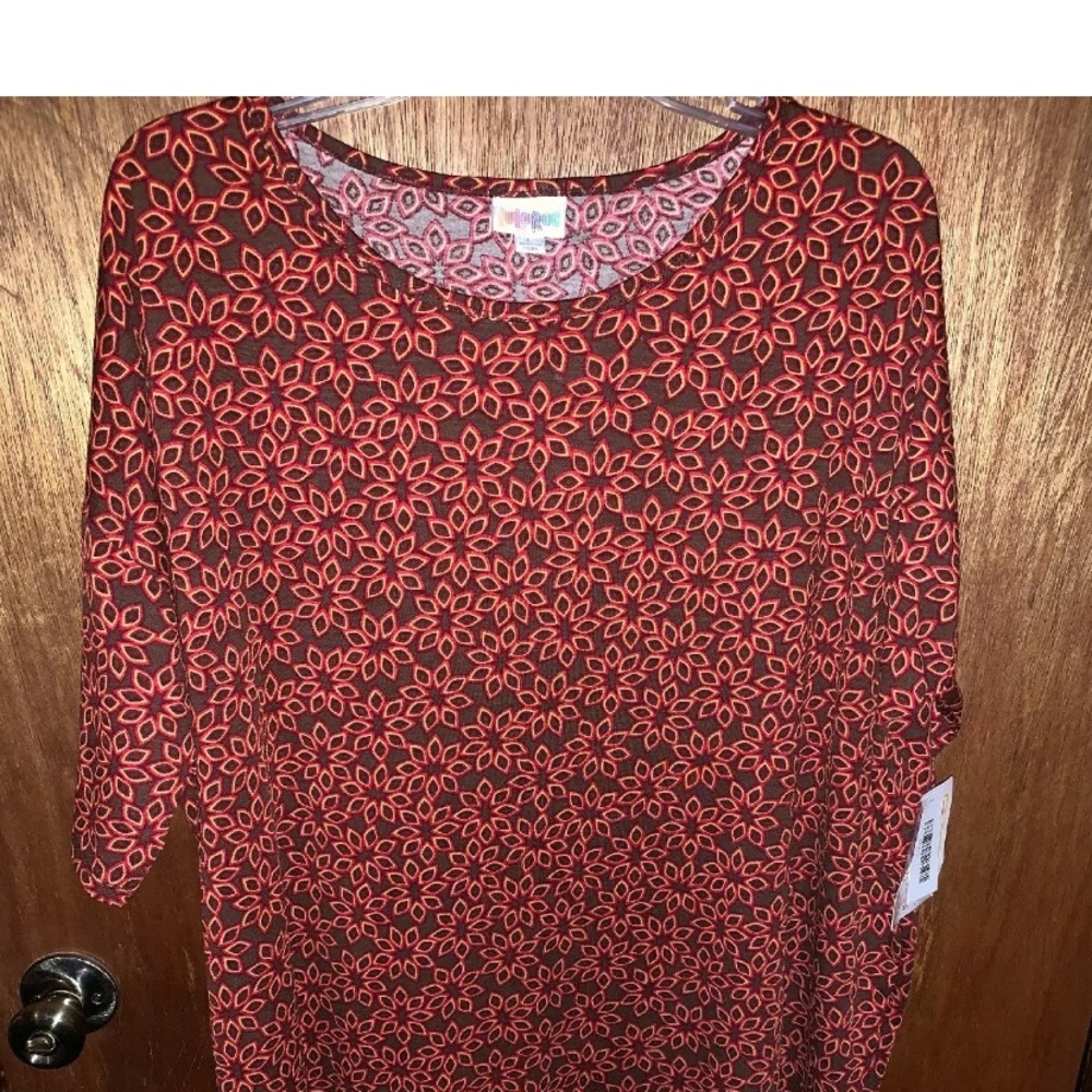 Lularoe Irma Hi-Low Tunic Blouse Floral Large